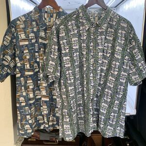 Kahala Aloha Lot of (2)  Shirts Tropical Made in Hawaii USA Cotton Men’s SZ. 2XL